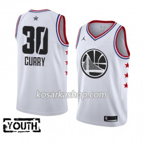 Dres Golden State Warriors Stephen Curry 30 2019 All-Star Jordan Brand Bijela Swingman - Dječji